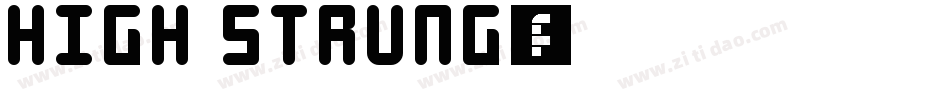 High Strung字体转换